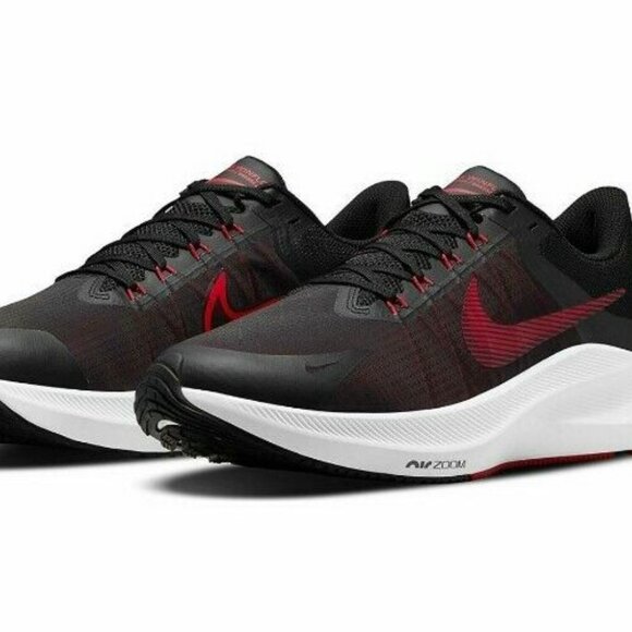 NIB Sz8.5🔥Nike ZOOM WINFLO 8 New Mens Black/Red Gym Training Shoes CW3419-003 - Picture 6 of 11